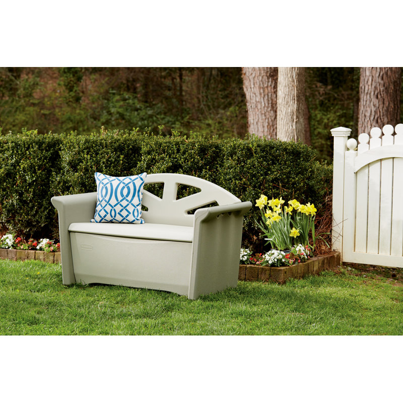 Rubbermaid Plastic Storage Bench & Reviews Wayfair